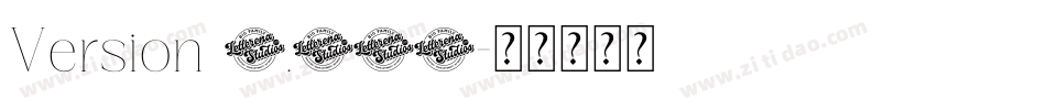 Version 1.000字体转换